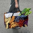thumbnail image 7 of Print Large Capacity Reusable Foldable Laundry Bag & Picnic Basket Combo - Oxford Cloth Multipurpose Picnic Baskets, 7 of 7