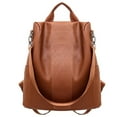 thumbnail image 2 of SPRING PARK Women's Ladies Leather Backpack Anti-theft Travel Rucksack Shoulder Bag Handbag, 2 of 8