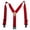 Red, variant on Elastic 2 Inch Wide Hook End Suspenders (Tall Available) (Men)