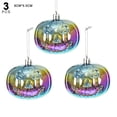 thumbnail image 2 of Rojia 3PCS Halloween Tree Pumpkin Ornaments, 3.15 Inch Mini Hanging Decorations with Rope Plastic Night Christmas Decor for Small Tree, Holiday, Party, Home, Indoor, 2 of 5