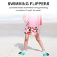 thumbnail image 4 of 1 par de aletas de natación para niños, aletas de entrenamiento de natación, aletas de buceo, aletas para niños, 4 of 5