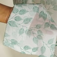 thumbnail image 3 of Vargottam Leaf Vines Print Extra Long Sheer Curtains for Double Height Windows & Doors - Set of 2 Panels, 108", Grommet Top, Light Filtering Printed Georgette Drapes, 3 of 9
