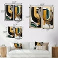 thumbnail image 4 of Designart "Contemporary Green Art Deco II" Abstract Transitional Framed Wall Art Set Of 2 - Green Abstract Framed Wall Art Set Of 2, 4 of 6