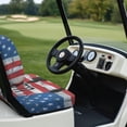 thumbnail image 4 of Aplkyhs USA Flag Golf Cart Seat Cover Anti-Hot Club Car Backrest Bottom Seat Cover Breathable Club Car Seat Covers Suitable for All Seasons Golf Cart Blanket, 4 of 7