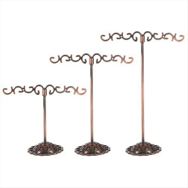 Soporte para Aretes, 3 Piezas Soporte para Aretes Soportes de ExhibicióN para Aretes Organizador de Almacenamiento Estante de Metal para JoyeríA FotografíA Collar A