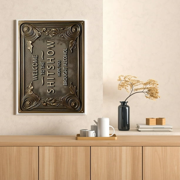 Arte de pared de hierro forjado, resistente al agua y a las quemaduras solares, lámina metálica decorativa para el Día de Acción de Gracias