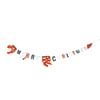 Dinosaur Pattern Paper Bunting Hanging String MERRY CHRISTMAS Letters Bunting Banner Decoration Pull Flag Party Supplies for Xma