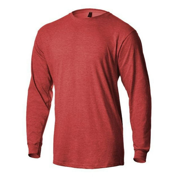 Tultex - Unisex Heavyweight Jersey Long Sleeve T-Shirt - 291 - Heather Red - Size: S