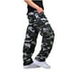 thumbnail image 2 of Pantalones largos para hombre, lisos, multibolsillos, lavados, para exteriores, informales, de algodón puro, 2 of 6