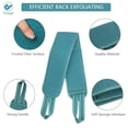 thumbnail image 3 of Deago 3 Pcs Exfoliating Back Scrubber for Shower, Korean Exfoliating Gloves Mitt for Body Exfoliation, Bath Scrub Loofah Sponge, Back Brush Washer Exfoliator for Men and Women (Blue), 3 of 7