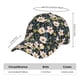thumbnail image 2 of Fotbe Flowers Gorro Clásico de Béisbol, Gorra Ajustable con Broche Snapback, Gorro de Exterior de Algodón Suave, 2 of 6
