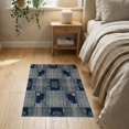 thumbnail image 3 of ODIKA 2'x3' Washable Throw Rug Non-Slip, Low Profile, Flatwoven, Easy Care Abstract Farmhouse Boho Crisp Geometric Contrast Panel Artwork for Hallway, Study Room, 3 of 7