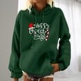 thumbnail image 2 of Sudadera Con Capucha de Navidad Para Mujer Estampado de Manga Larga Bolsillo Casual Jersey Camisa Blusa Odeerbi ODB198098, 2 of 5