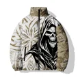 thumbnail image 3 of Chaquetas de invierno de nuevo estilo para hombre, chaqueta de algodón gruesa, cálida y resistente al viento con estampado de moda, abrigo masculino moderno y versátil, 3 of 4