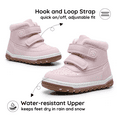 thumbnail image 4 of Blikcon Girls Boots Toddler Girls Fall Winter Boots Outdoor with Hook and Loop (Toddler/Little Kid), 4 of 7