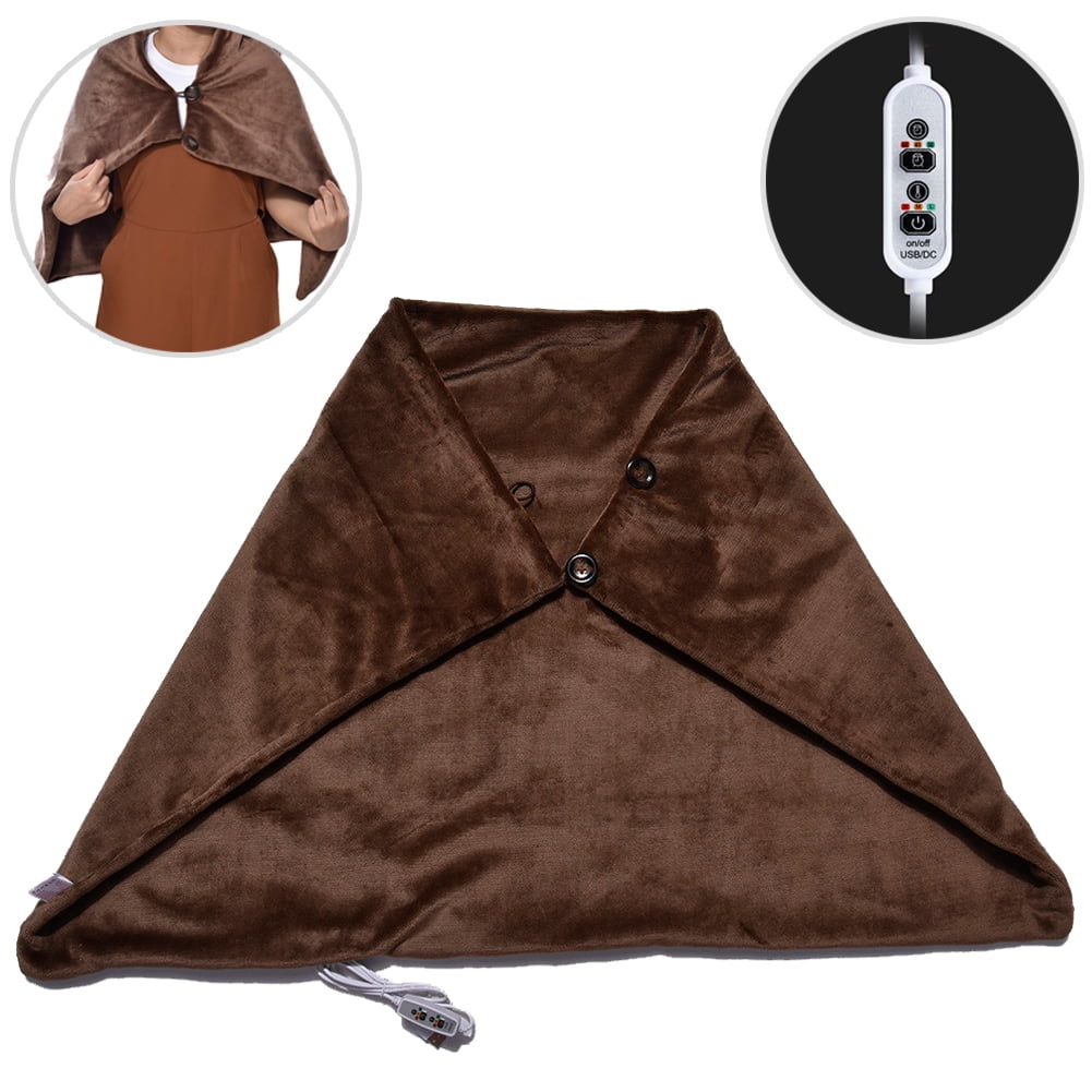 Usb Heated Shawl Electric Heating Shoulder Blanket for office And Sofa ...