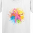 thumbnail image 4 of Inktastic Breast Cancer Awareness Ribbon Art Youth T-Shirt, 4 of 5