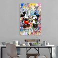 thumbnail image 3 of Banksy Graffiti Lovely Mickeys Minnie Wall Art Poster Gifts Bedroom Prints Home Decor Hanging Picture Canvas Painting Posters 24x36inch(60x90cm), 3 of 6
