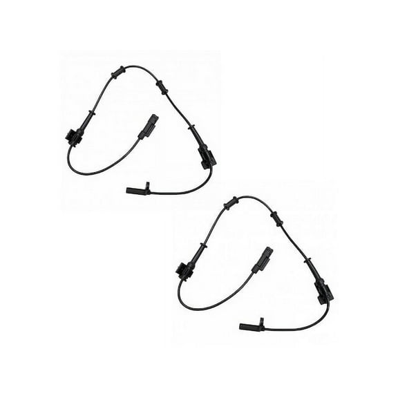 Front ABS Wheel Speed Sensor Set 2 Piece - Compatible with 2011 - 2014 Dodge Charger RWD 2012 2013