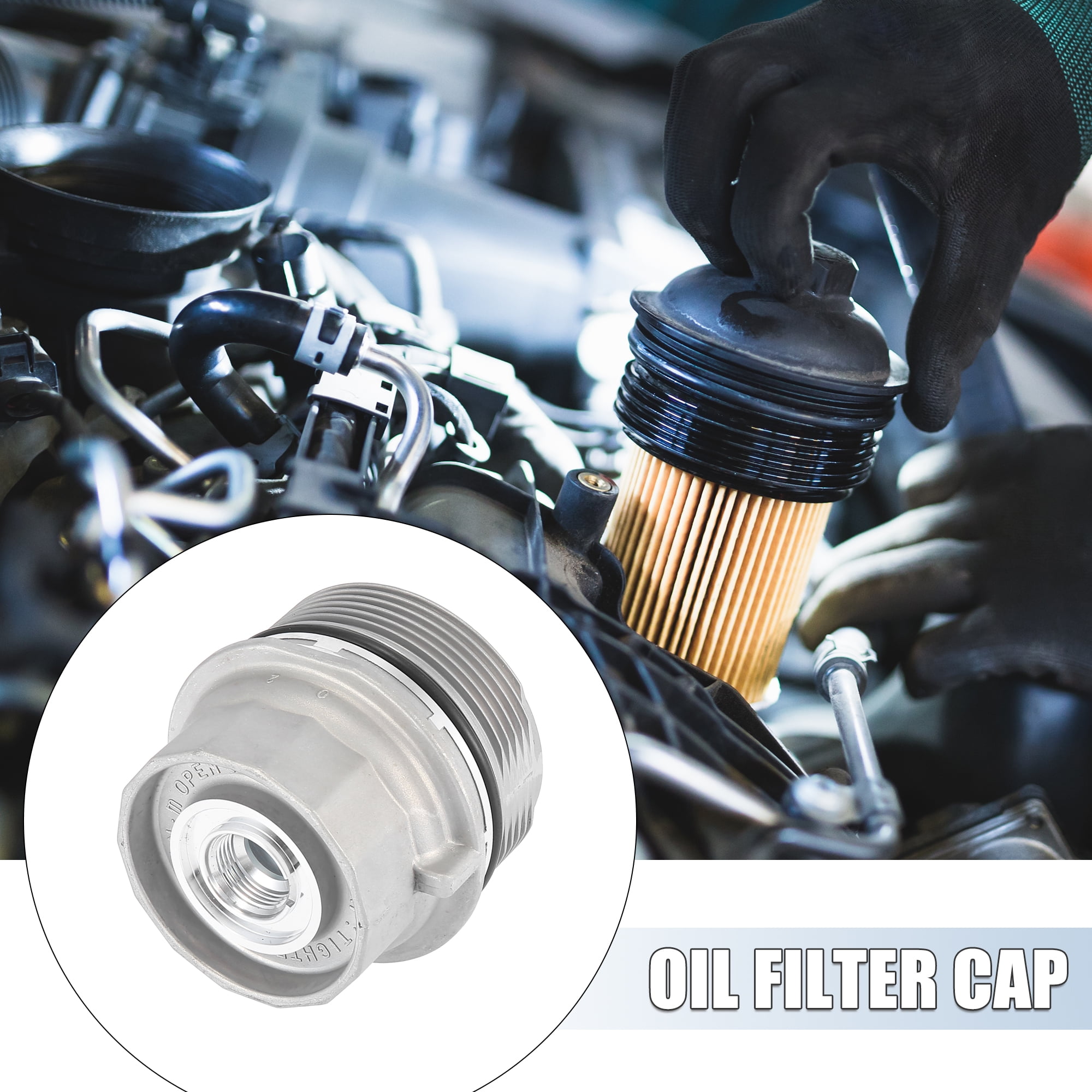 Car Oil Filter Cap Assembly Housing Replacement for Toyota IQ Yaris Corolla Auris for Scion IQ 15620-40030