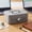 Gray, variant on Metal Money Box with Lock, Mint Green Cash Organizer, Small Security Box for Home and Office