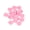 Bubble Gum Pink 20L, variant on Mibo 18pcs Solid Color Round Melamine Buttons with Rim - 2 Hole - 20L(12mm) - Dark Red