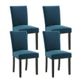 thumbnail image 2 of Paquete de 2 Parsons Dining Chairs, Tapizado en Lino - Asiento Moderno Acolchado Suave, 2 of 26