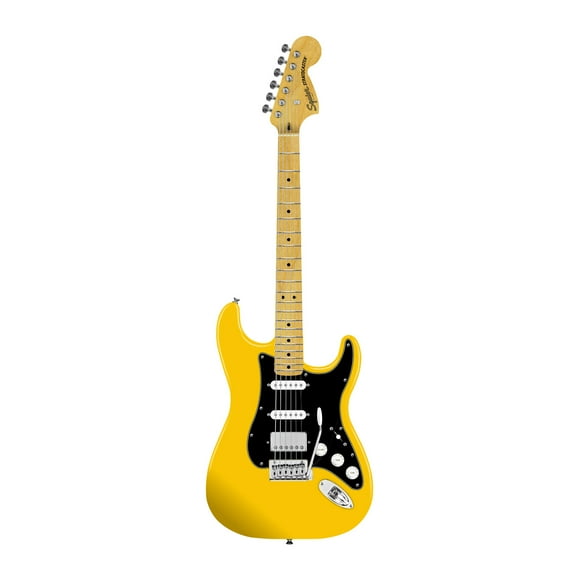 Squier FSR Affinity Stratocaster HSS Right Handed 6-String Electric Guitar (Graffiti Yellow)