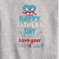 thumbnail image 3 of Cat in the Hat - Happy Fathers Day Thing 1 Thing 2 - Toddler And Youth Crewneck Fleece Sweatshirt, 3 of 5