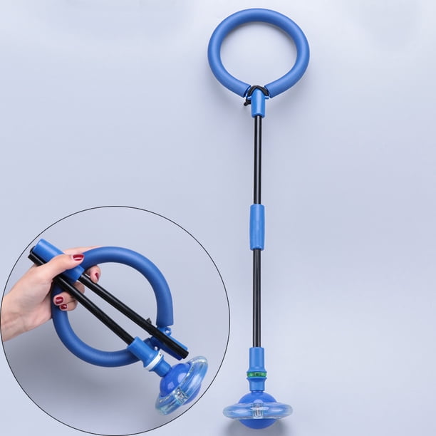 Bola De Salto Con Tobillo LED – Plegable, Con Luces Intermitentes, De 63 Cm Desplegada, Para Niños De 4 A 12 Años, Incluye Bolsa De Almacenamiento Y Protector De Espuma