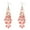 pink, variant on Bohemian Beaded Rhinestone Tassel Dangle Earrings - Stylish Green Party Jewelry Gift for Women