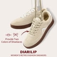 thumbnail image 3 of Ecetana Women's Sneakers Casual Tennis Shoes Slip Resistant Low Top Walking Shoes, 3 of 6