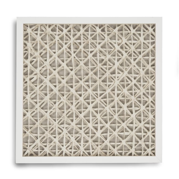 Abstract Alabaster Art with Polished Nickel Frame