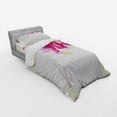 thumbnail image 3 of Ambesonne Abstract Bedding Set 4 Pcs, Floral Point and Leaf, Queen, Purple Pink and Beige, 3 of 3