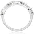 thumbnail image 3 of Pompeii3 White Gold 1/2ct Round & Baguette VS Diamond Ring, 3 of 6