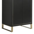 thumbnail image 5 of Fine Fixtures Opulence Collection 24 in. W x 18 in. D x 33 in. H Bathroom Vanity in Black Matte with White Ceramic Sink - Satin Brass hardware, 5 of 9