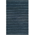 thumbnail image 2 of SAFAVIEH Montauk Harding Geometric Striped Cotton Area Rug, Turquoise/Blue/Black, 6' x 9', 2 of 7
