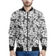 thumbnail image 3 of Chaqueta con estampado de flores hawaianas para hombre, sudaderas con estampado 3D de plantas coloridas, mangas largas, abrigos con cremallera para primavera y otoño, 3 of 5