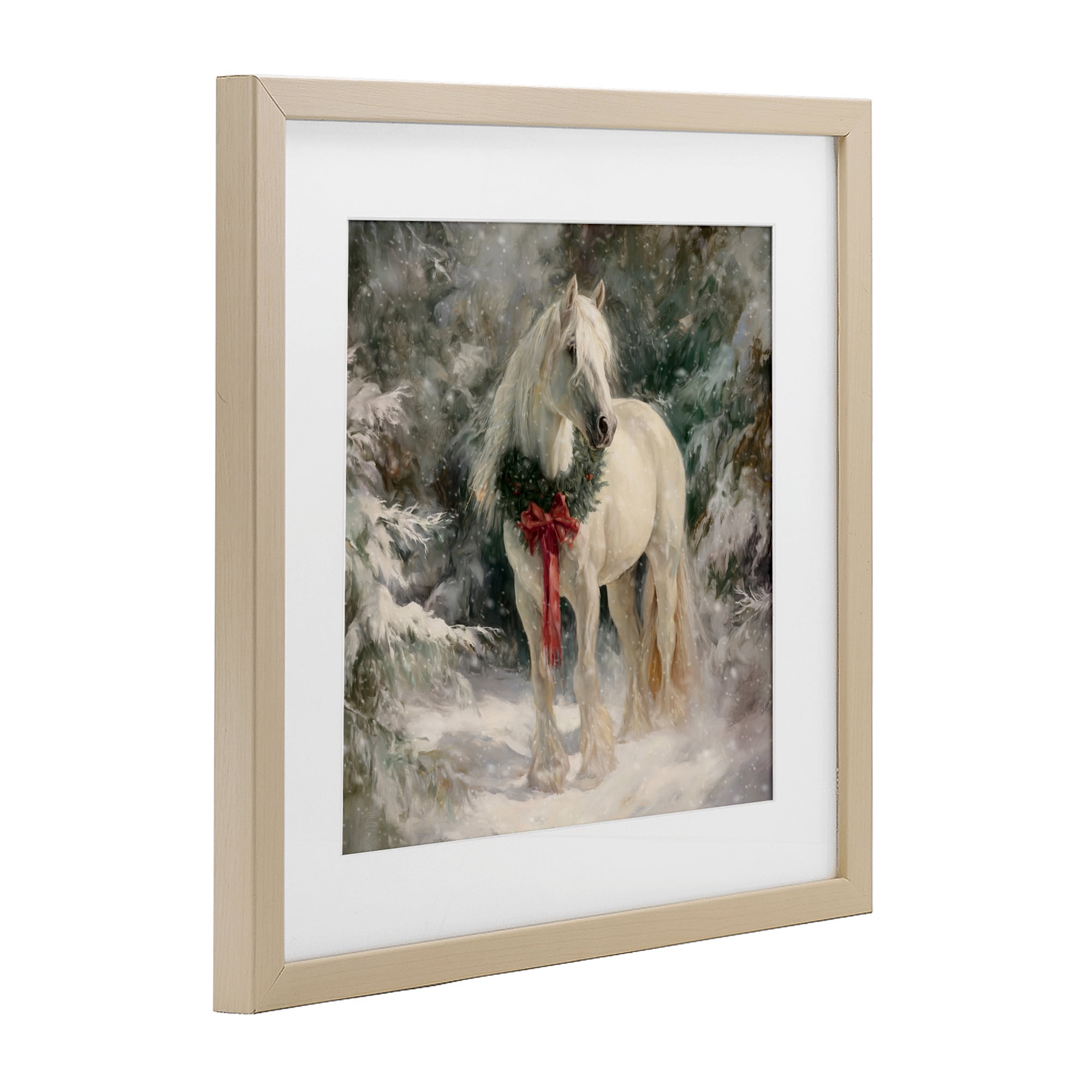 Stupell Industries Pretty Christmas Mare Birch Framed Print Under Glass, design by Tina LeCour