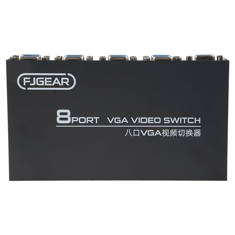 Yokogawa MC-8★ VideoPresenter Zeiwohndc 8 Port VGA Switch Video Switcher Box 1920*1440 250MHz 8