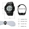 thumbnail image 6 of Men's Wristwatch, SKMEI Waterproof Stopwatch Alarm LED Back Light Sports Watch, PU Strap, 6 of 6