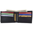 thumbnail image 3 of Mens Lambskin Leather Bifold Wallet with ID Flap 1183, 3 of 25
