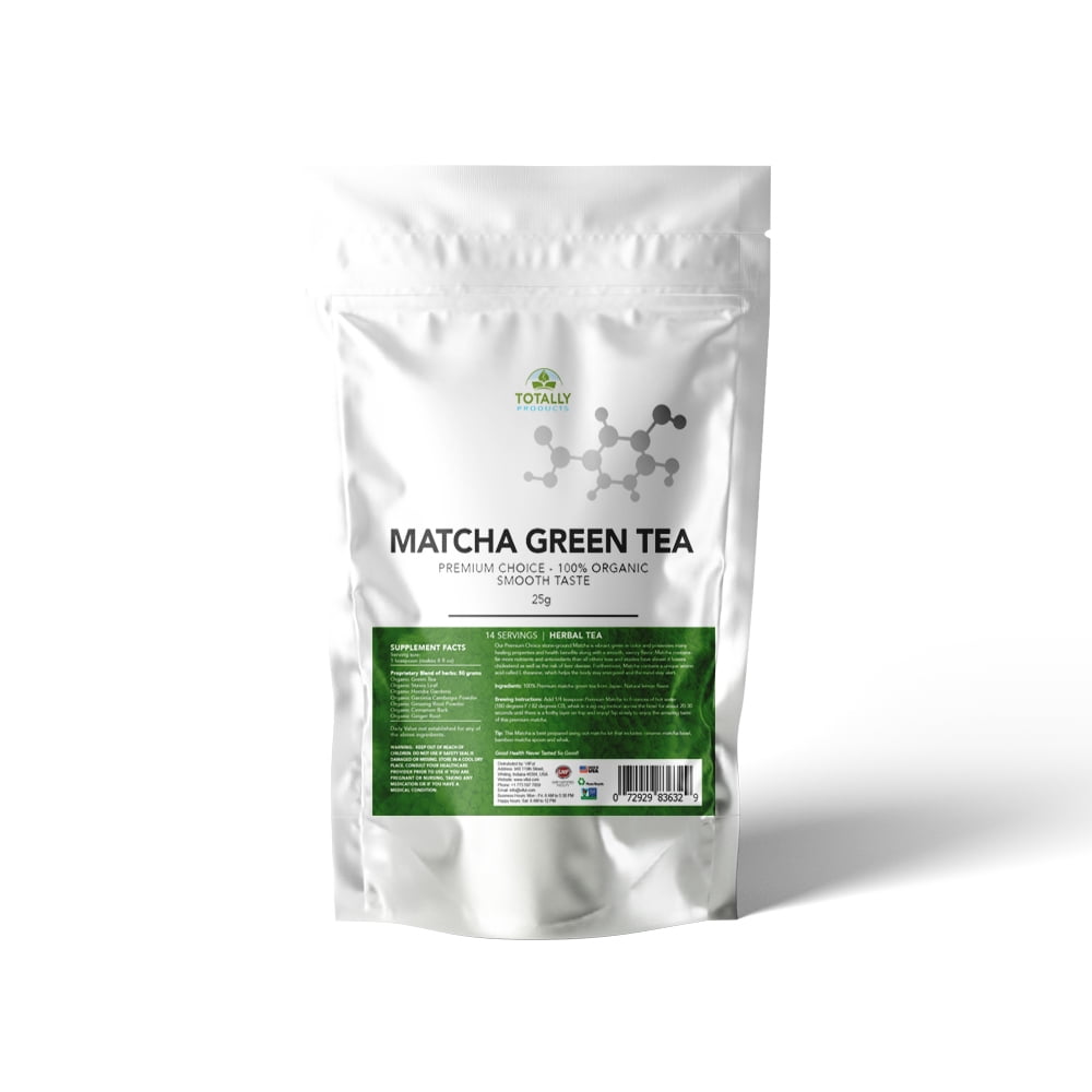 Totally Products Organic Tasty Matcha Japanese Green Tea Powder