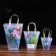 thumbnail image 5 of Bolsa de regalo con láser engrosada, resistente al agua, transparente, colorida, para pastel, flor, cosméticos, bolso de embalaje portátil, caja para banquete y Festival, 5 of 5