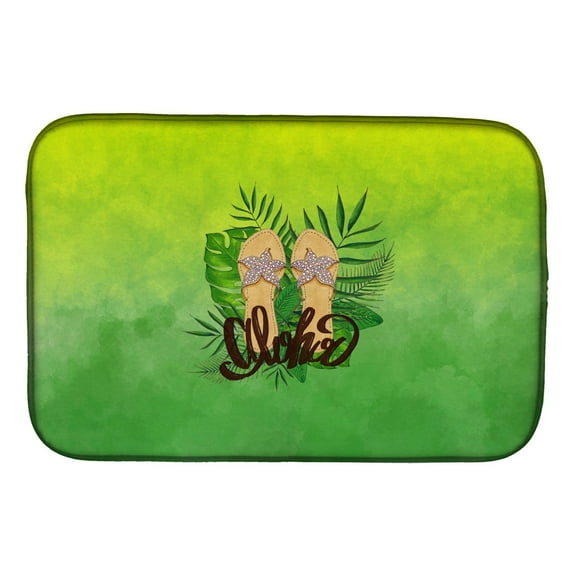 Aloha Flip Flops Dish Drying Mat