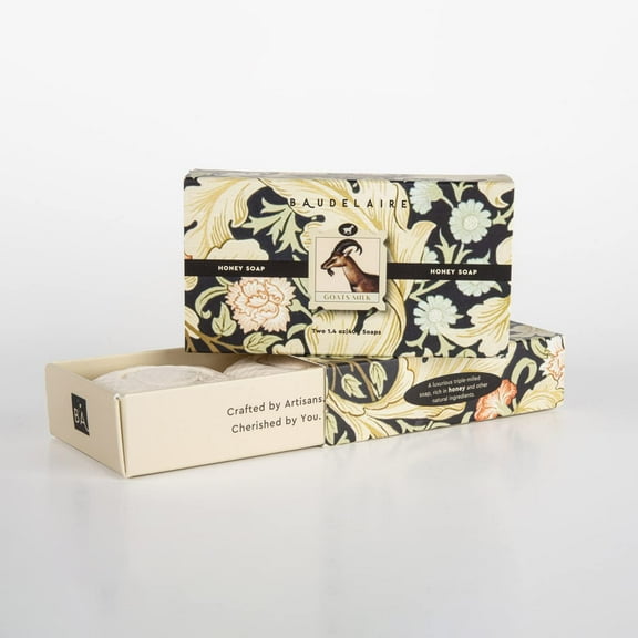 Baudelaire Honey and Goats Milk Bar Soap, 1.4 Ounce