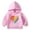 Pink, variant on Gerichy Kids Cotton Hoodies Toddler Fall Solid Color Pullover Hooded Sweatshirts with Pocket for Boys and Girls 18M-8T