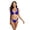 C-Blue, variant on Women's Halter String Brazilian Bikini Set with Scrunchy, Triangle Sexy Thong Two Piece Swimsuit Bathing Suit, Tie Up Padded Swimwear Top Tie Side Bottom 2 Piece Swimsuit Set, XS-L