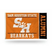Rico Industries Sam Houston State  College 3' x 5' Alumni Banner Flag - Indoor or Outdoor Dcor - Single Sided with Metal Grommets Outdoor/Indoor