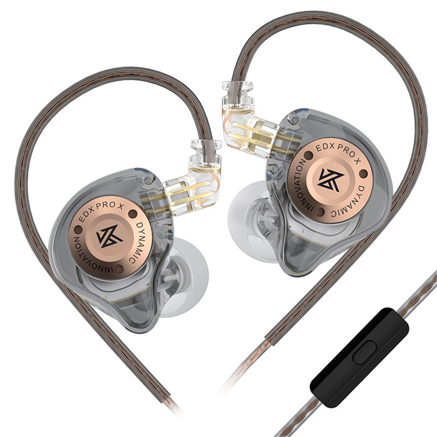 KZ EDX Pro Dual Magnetic Dynamic In-Ear Monitor Earphones - Detachable Cable, 3.5mm Jack